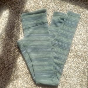 Lululemon Wunder Under Pant III Cyber Stripe Gator Green Black 4